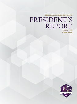MBKU President's Report 2018-2019
