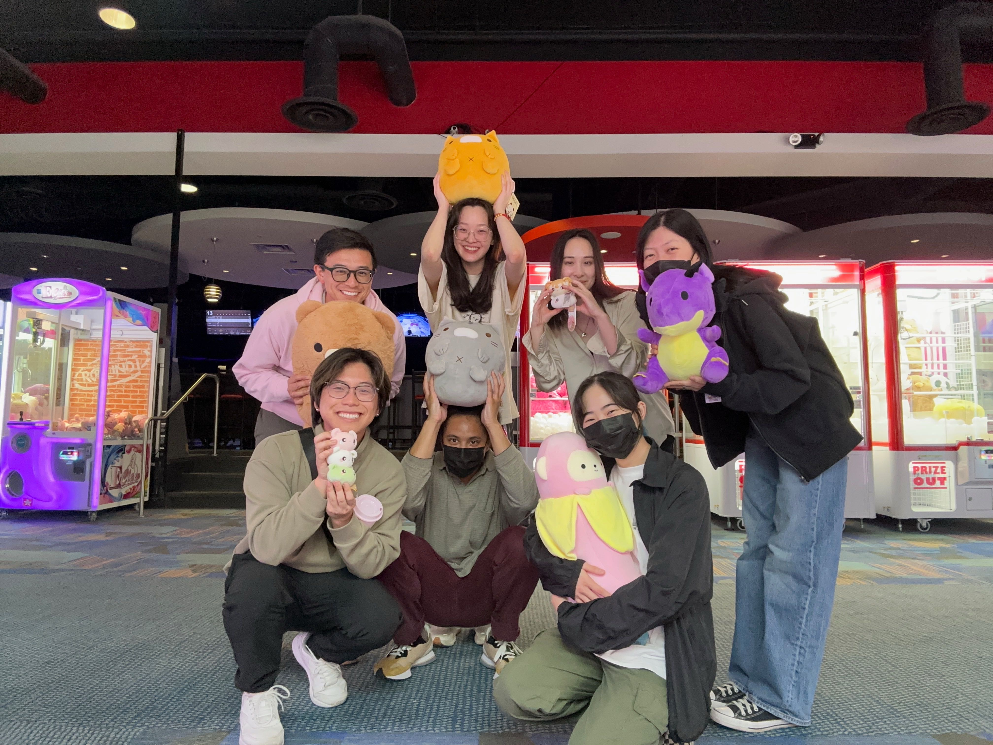 Photo of SCCO students at an arcade