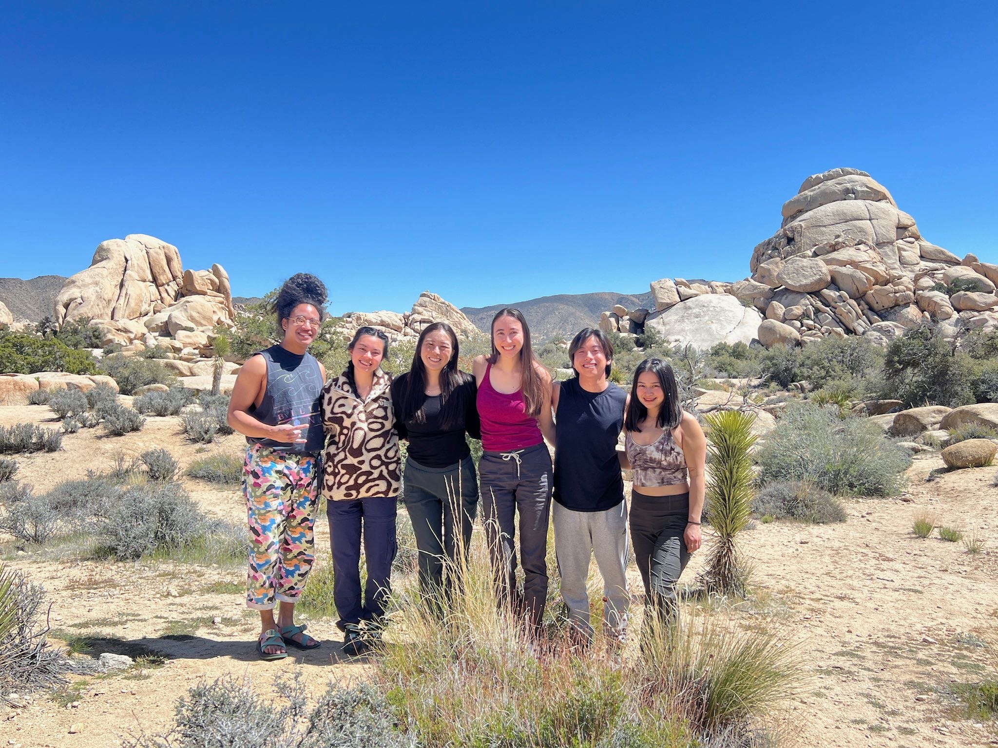 Photo of SCCO students in the desert