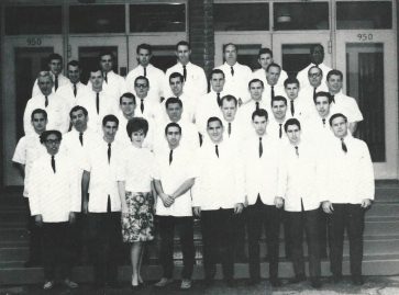 Old photo of Los Angeles College of Optometry Class of 1966